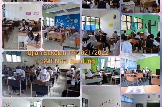 Pelaksanaan Ujian Sekolah tingkat Sekolah Menengah Pertama di SMPN 19 Kota Bandung